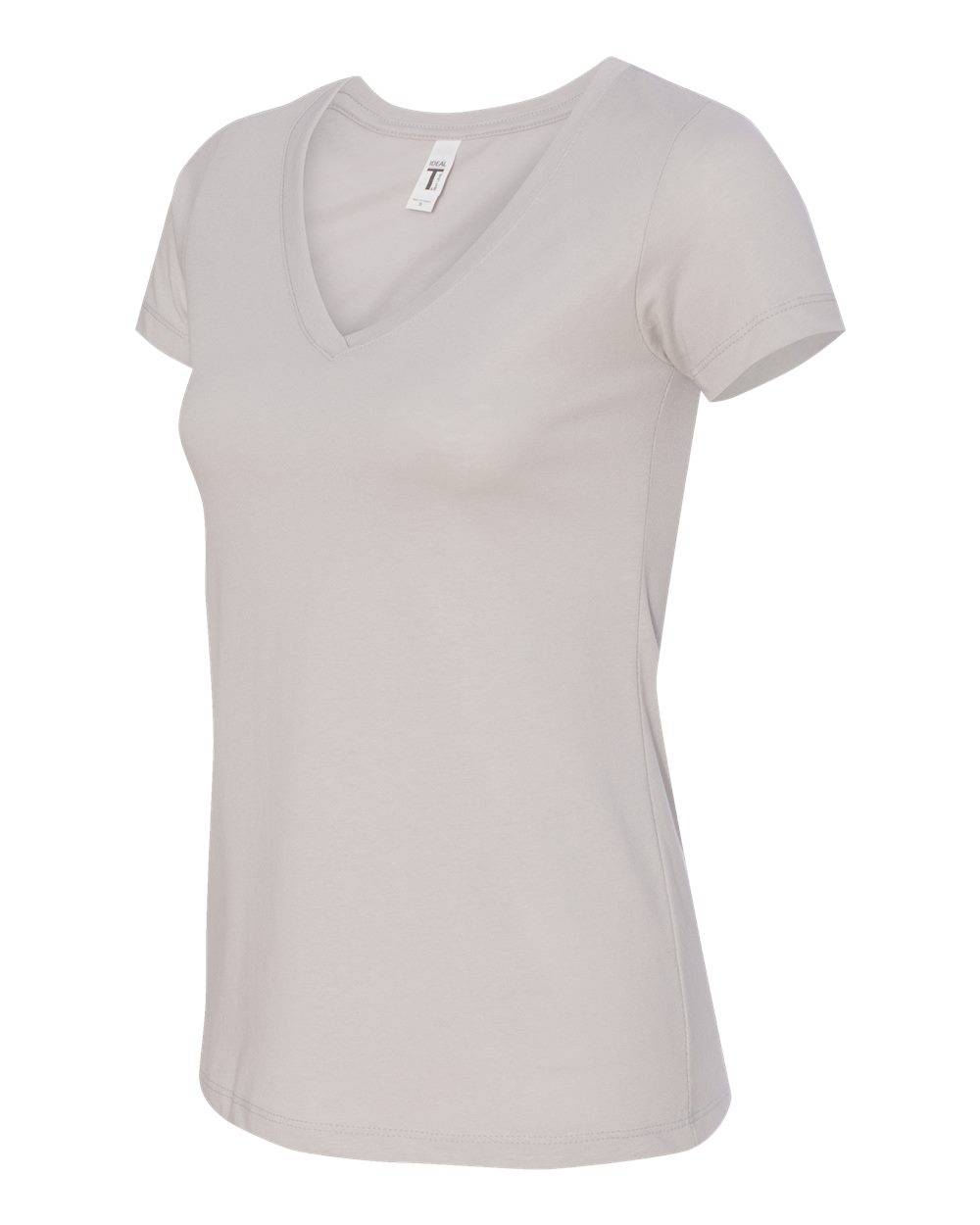 Silver Women's Ideal V-Neck T-Shirt - 1540