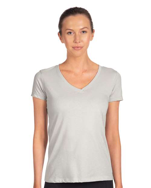 Silver Women&#39;s Ideal V-Neck T-Shirt - 1540
