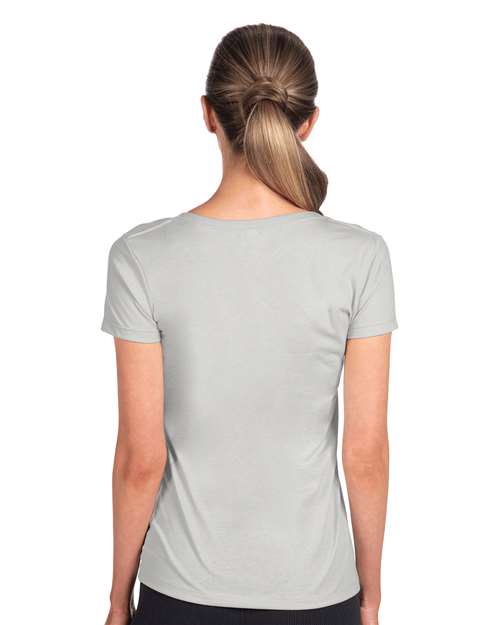 Silver Women&#39;s Ideal V-Neck T-Shirt - 1540