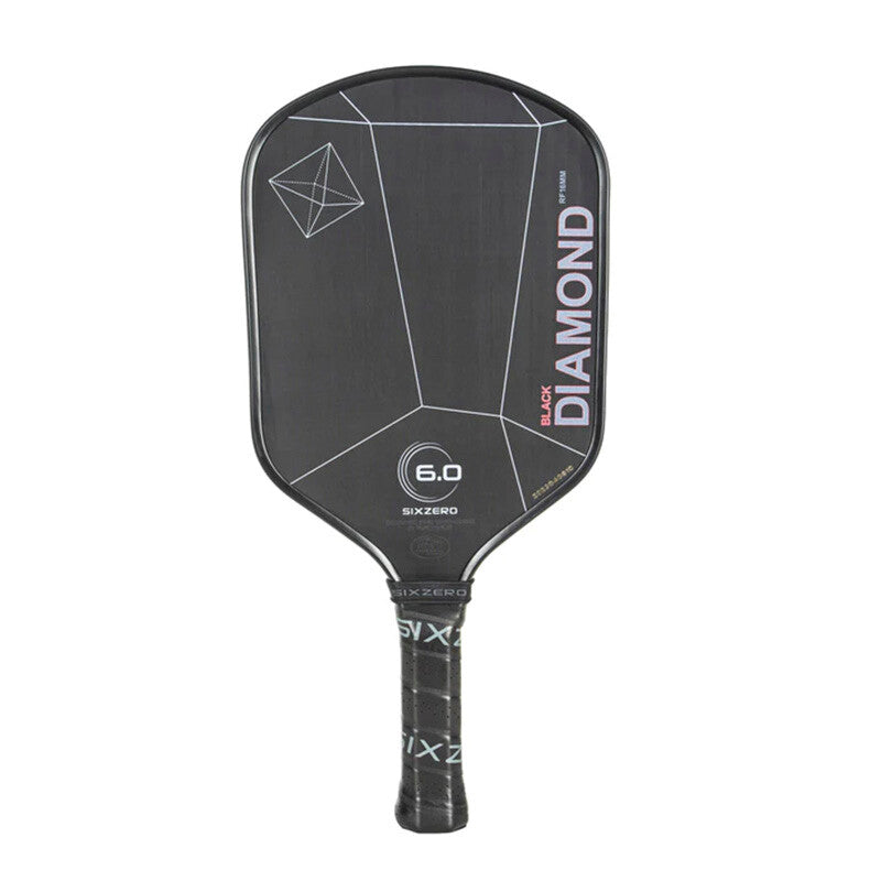 Six Zero Black Diamond Power 16mm Pickleball Paddle - Black - HIT a Double