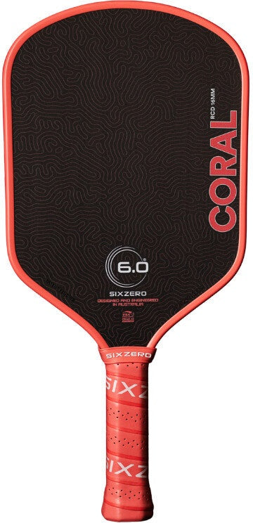 Six Zero Coral 16mm Pickleball Paddle - Pink