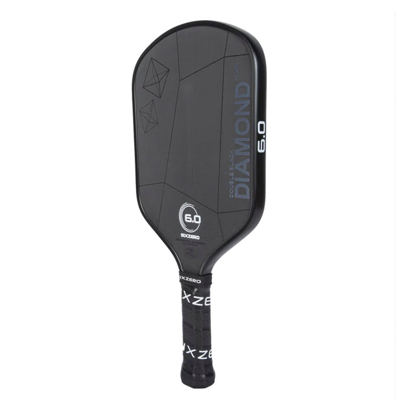 Six Zero Double Black Diamond Control 14mm Pickleball Paddle (black/pink)