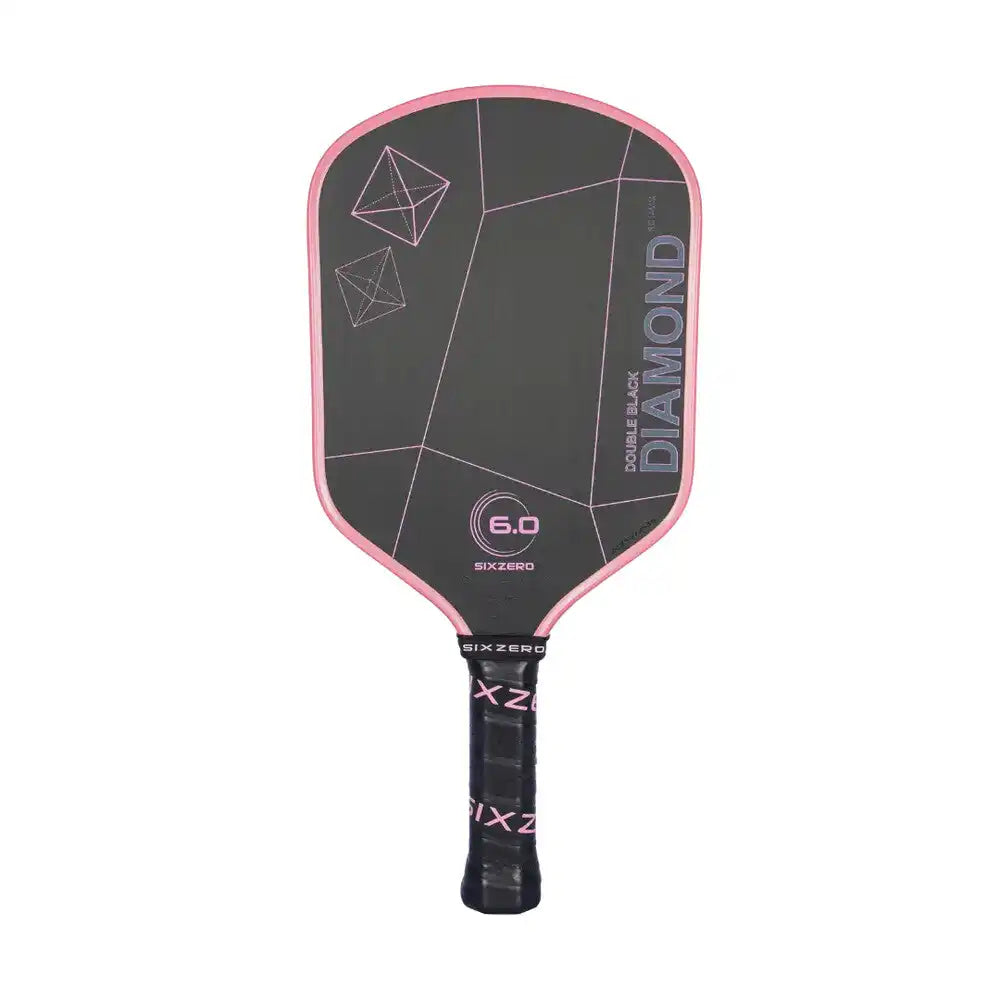 Six Zero Double Black Diamond Control 14mm Pickleball Paddle - Pink