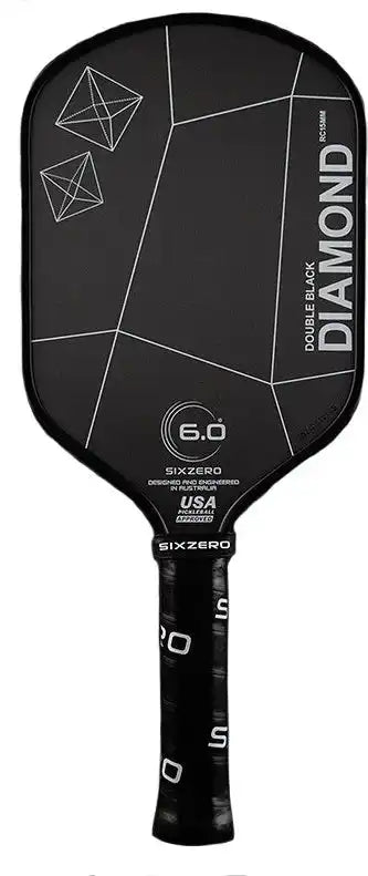Six Zero Double Black Diamond Elongated 15mm Pickleball Paddle