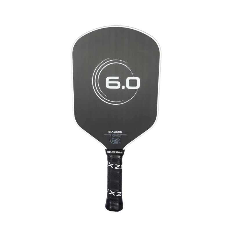 Six Zero Infinity Edgeless Double Black Diamond Control Pickleball Paddle - Wht / Os