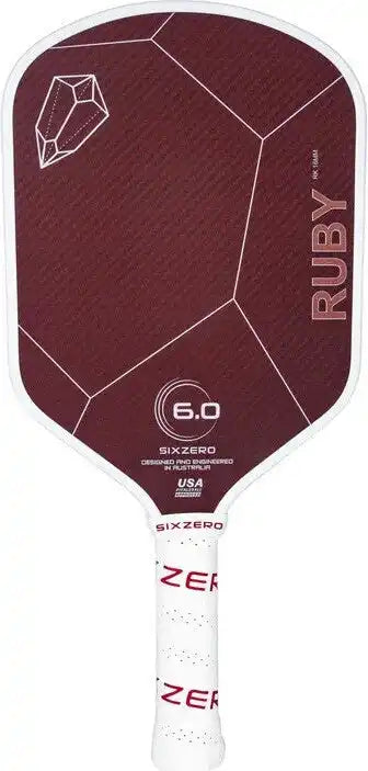 Six Zero Ruby 14mm Pickleball Paddle - Maroon