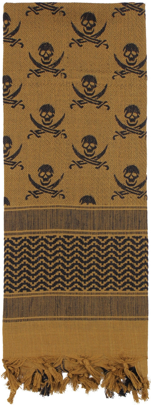 Skulls Shemagh Tactical Desert Keffiyeh Scarf