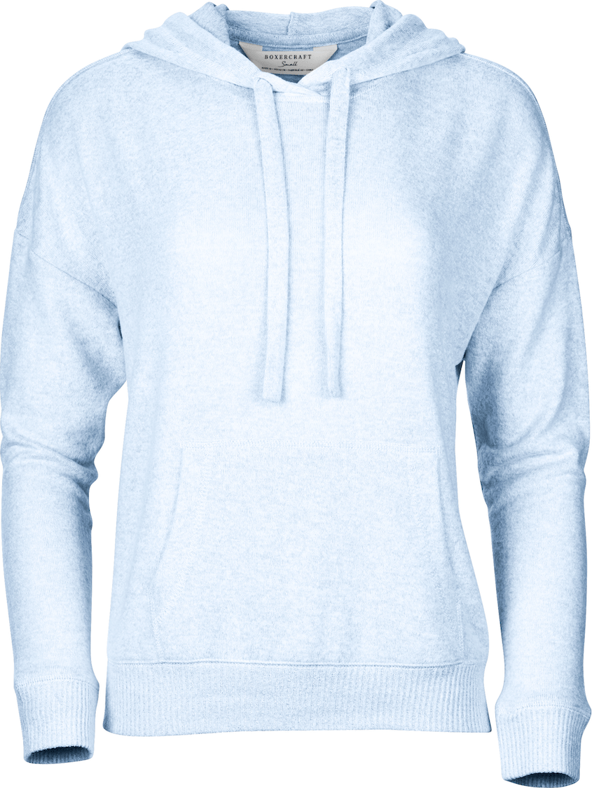 SKY BLUE HEATHER BOXERCRAFT CUDDLE SOFT HOODIE  grouped