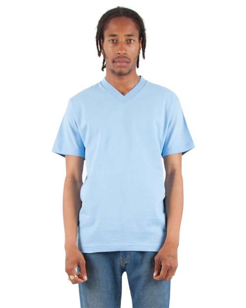 Sky Blue V-Neck T-Shirt - SHVEE
