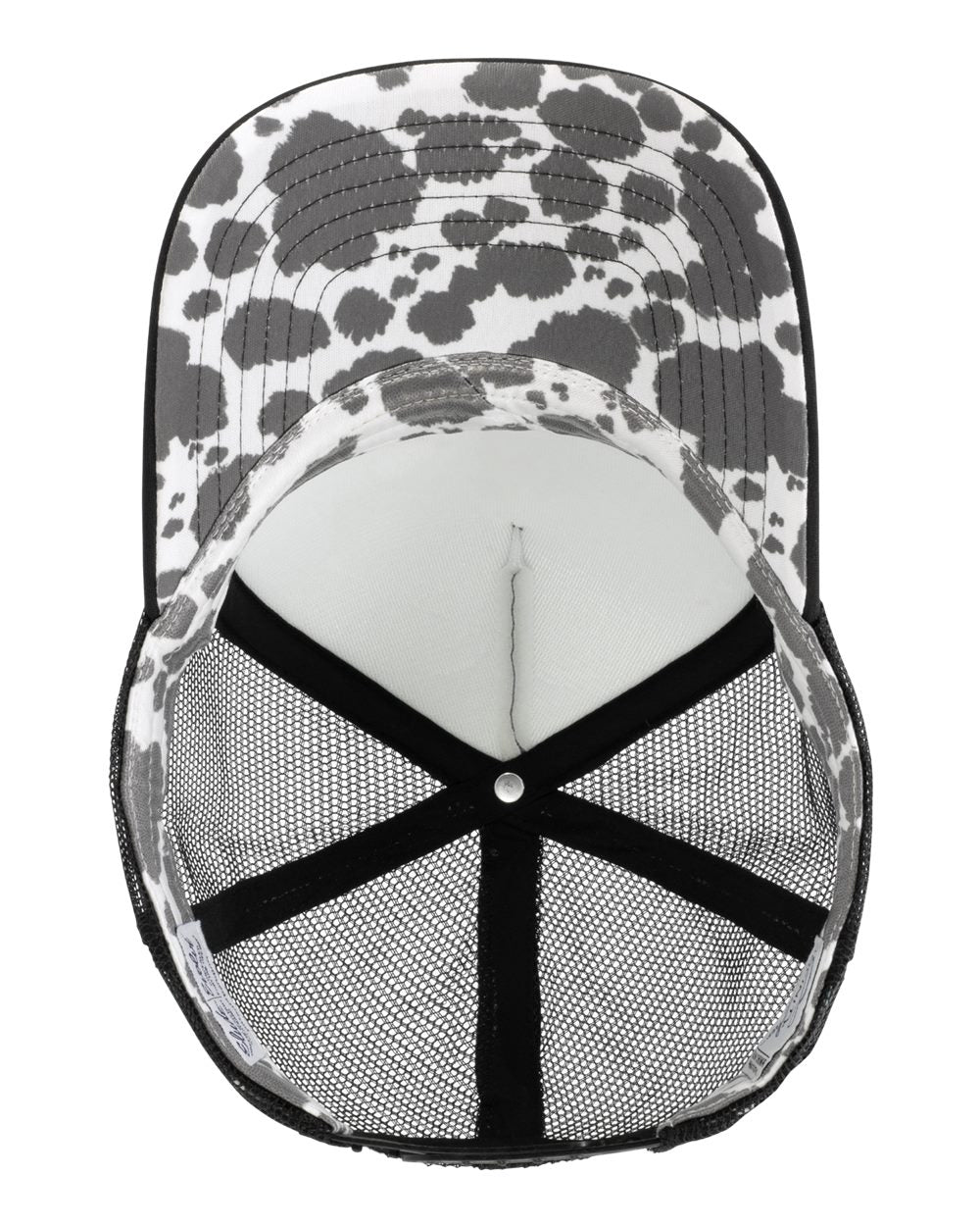 Slate/ Black/ Black/ Cow Women's Foam Trucker Cap - ROSIE