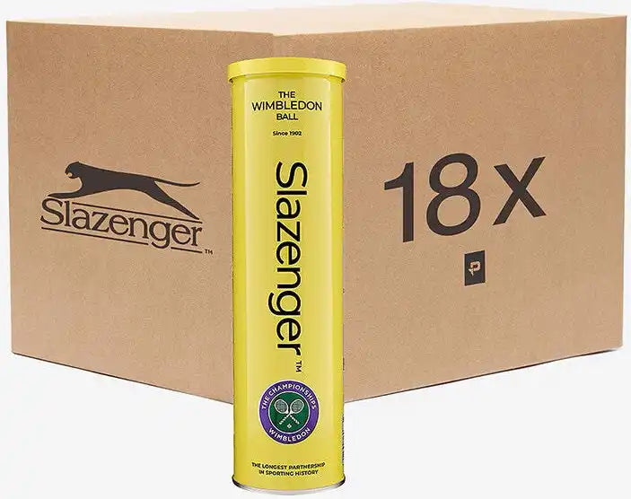 Slazenger Wimbledon Tennis Balls Case 18x - Yellow