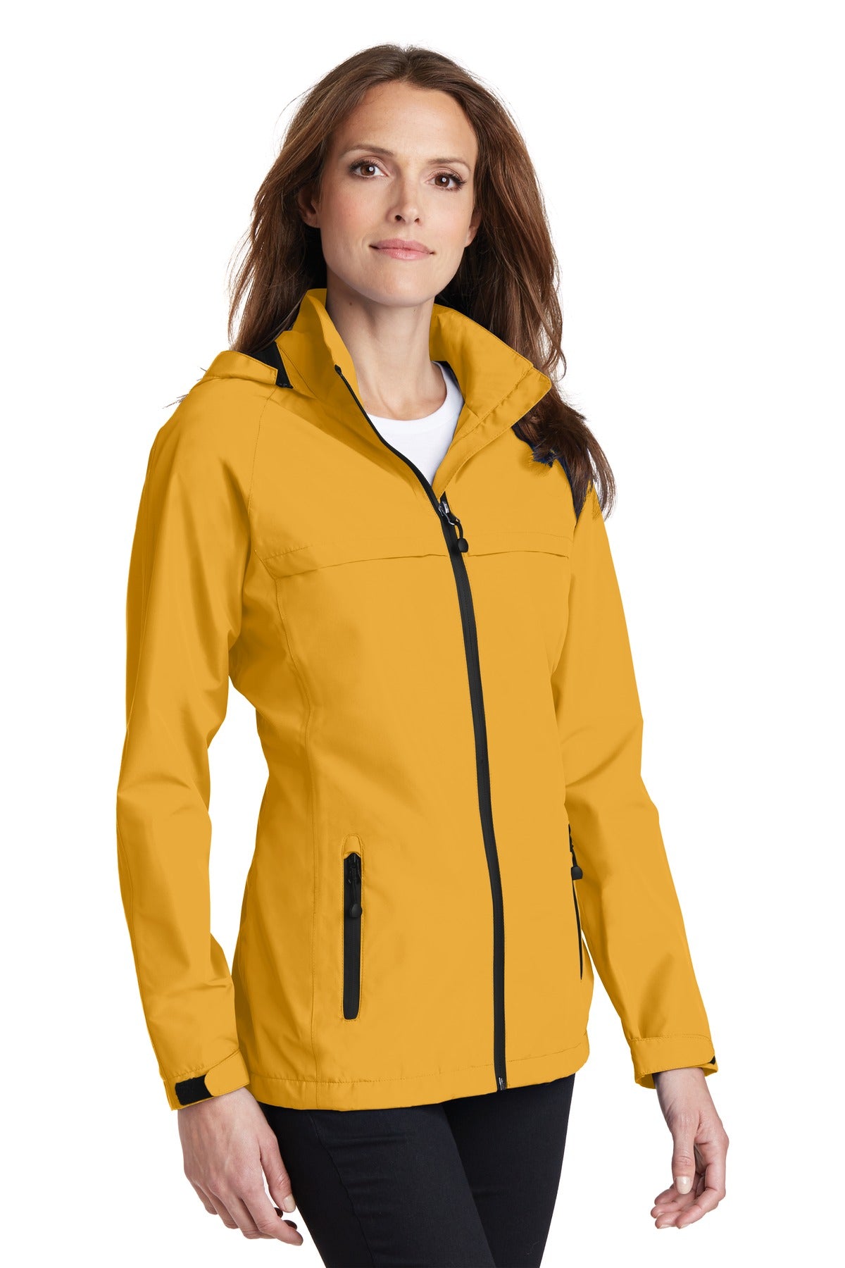 Slicker Yellow Port Authority Women's Torrent Waterproof Jacket. L333