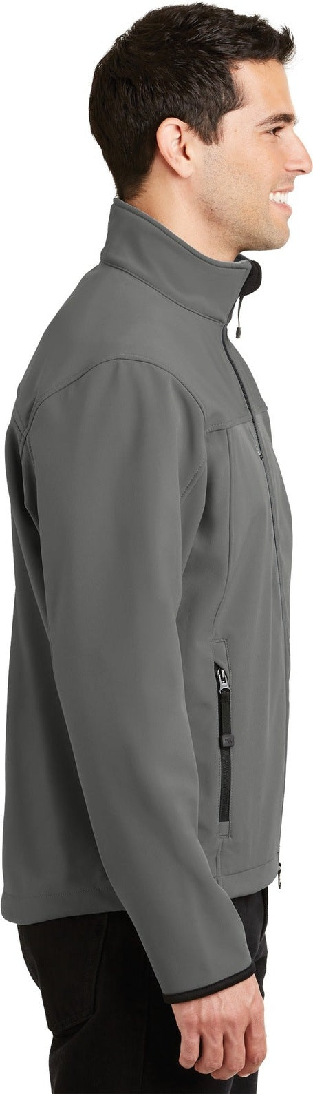 Smk Gry/Chrome Port Authority Glacier Soft Shell Jacket. J790
