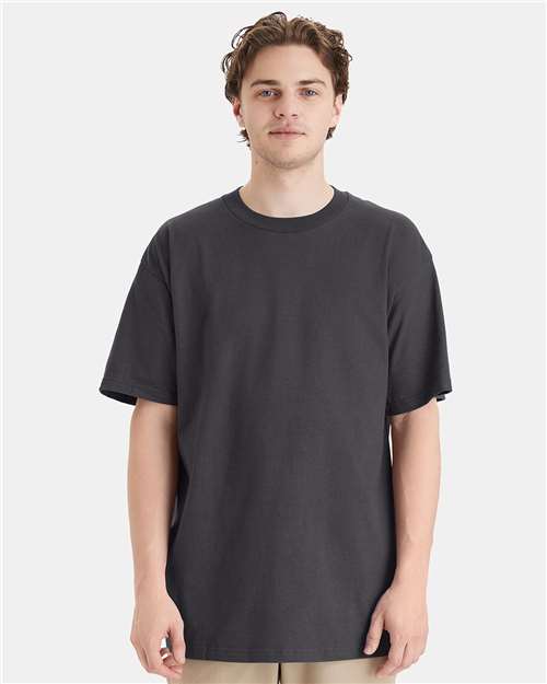 Front View of Smoke Grey Beefy-T® Tall T-Shirt - 518T