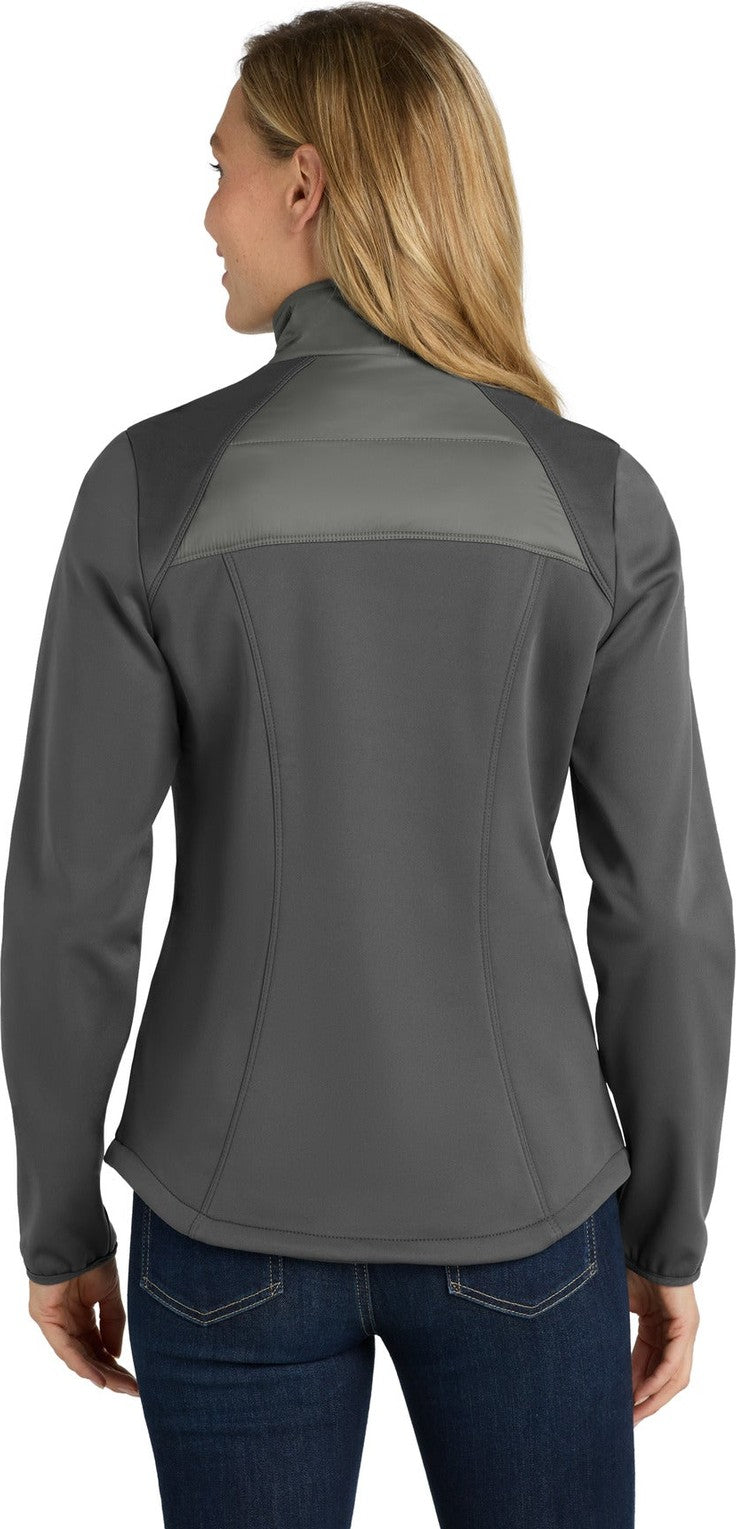 Smoke Gy/Gy St Port Authority Women's Hybrid Soft Shell Jacket. L787