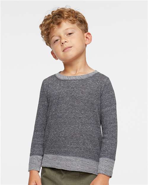 Smoke Melange Toddler Harborside Mélange French Terry Crew - 3379