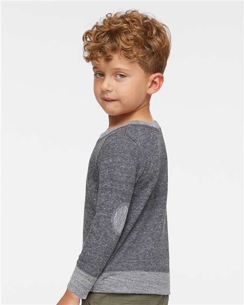 Smoke Melange Toddler Harborside Mélange French Terry Crew - 3379