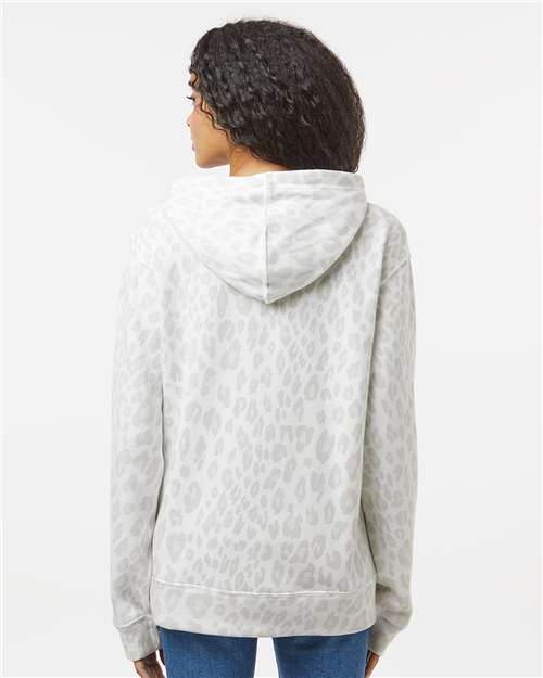 Snow Leopard Triblend Triblend Fleece Hooded Sweatshirt - 8871