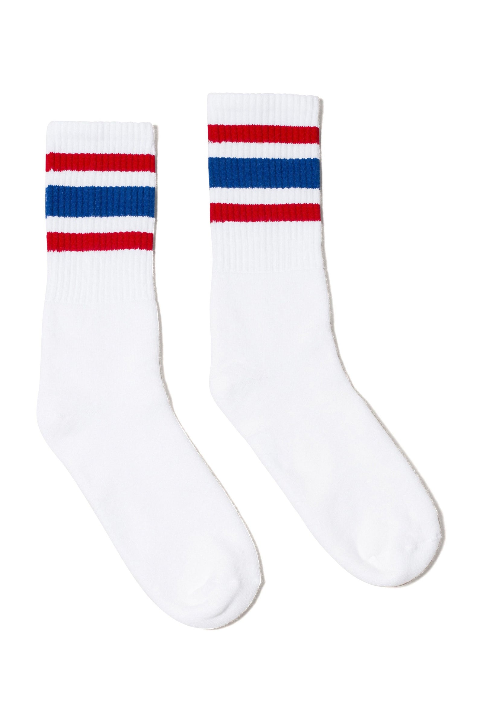 Socco All American Striped Socks - White - Crew / S/m
