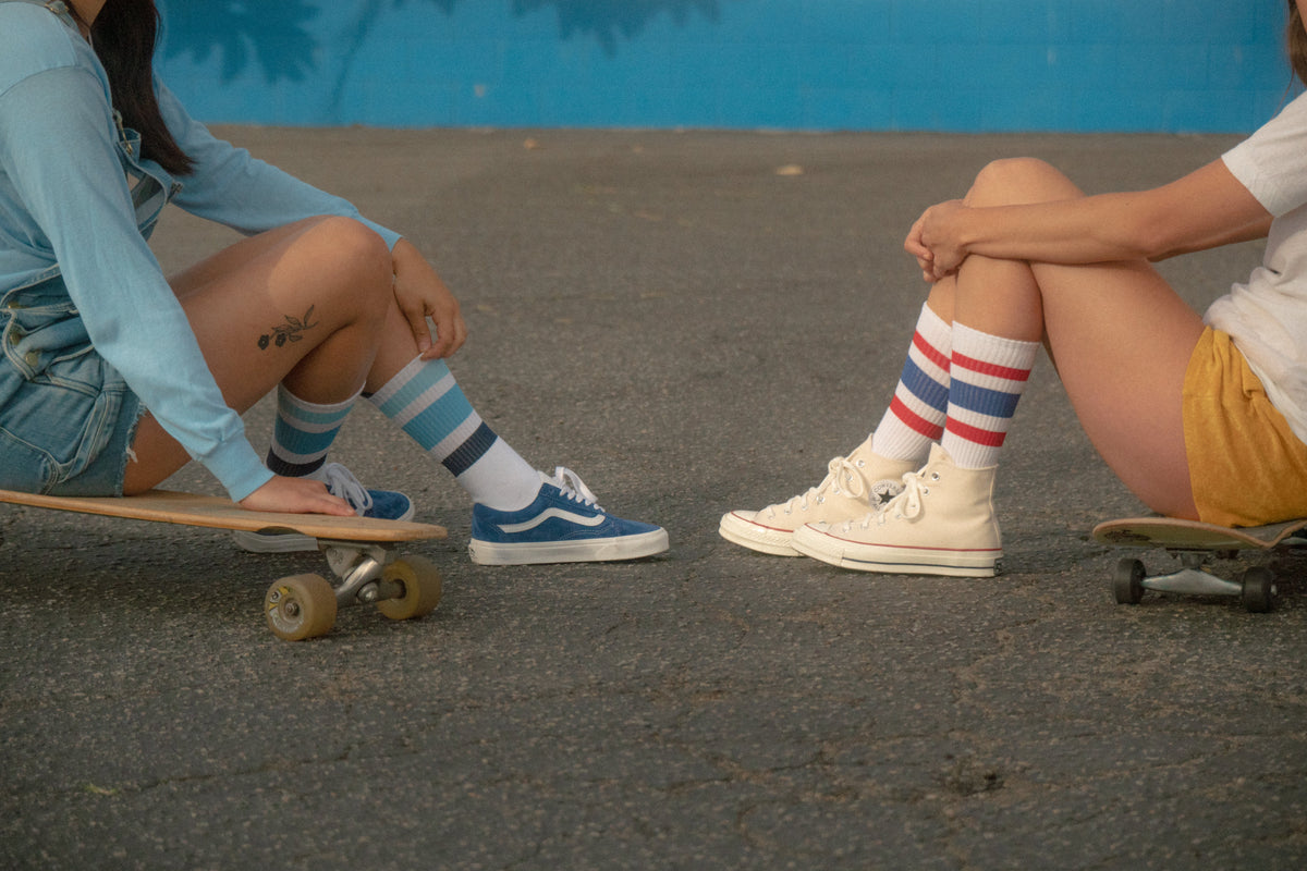 Socco All American Striped Socks - White