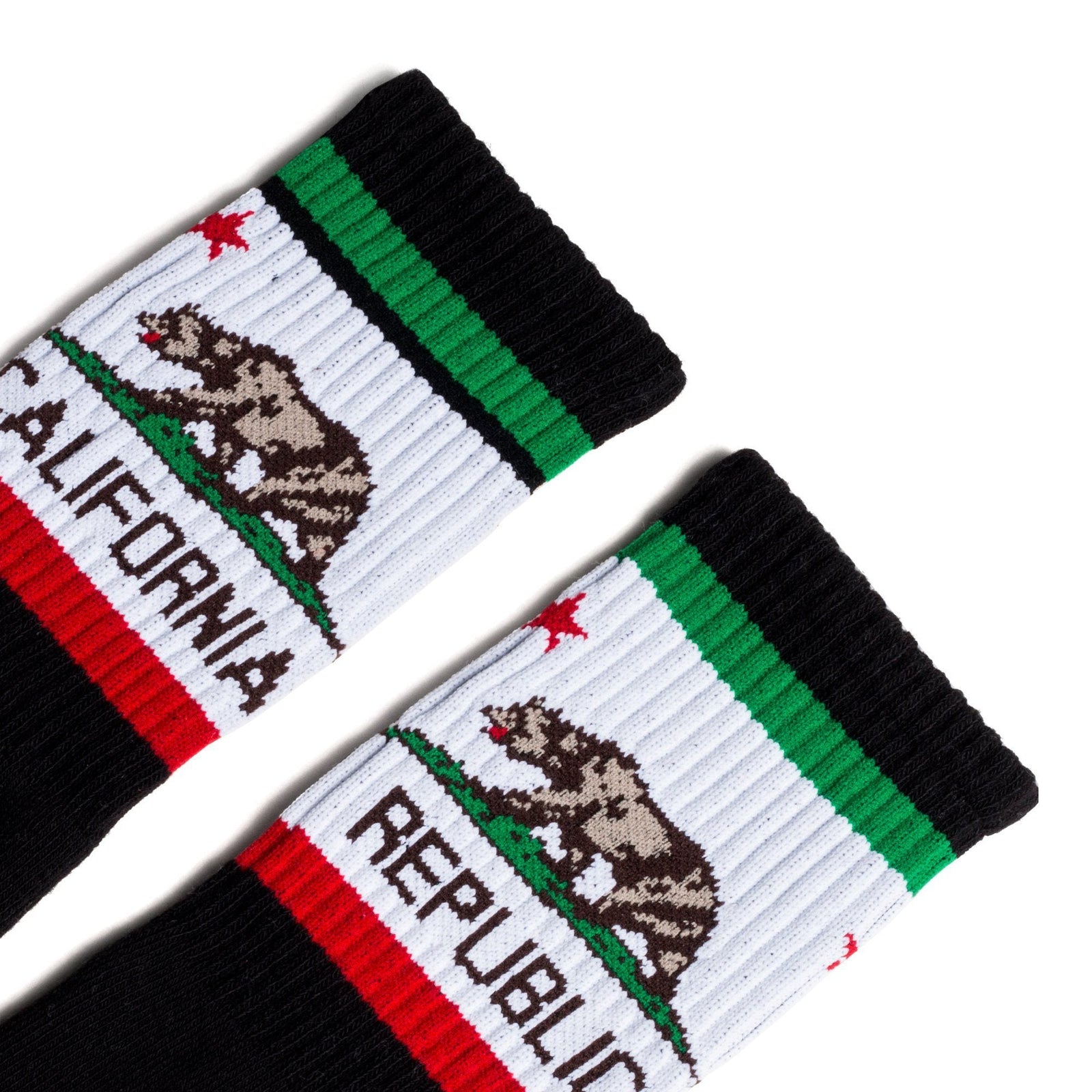 Socco Cali Bear Socks - Black - Crew / S/m