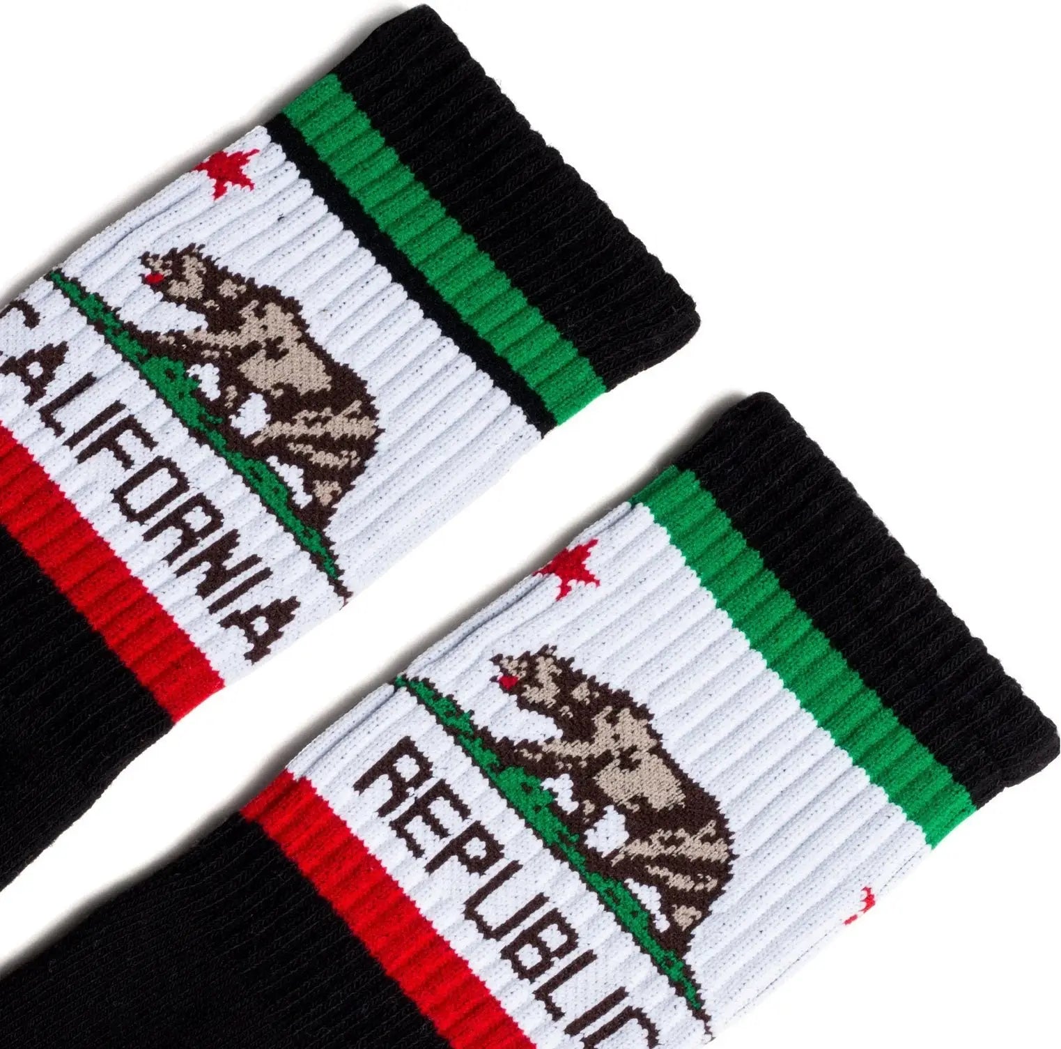 Socco Cali Bear Socks - Black - Crew / S/m