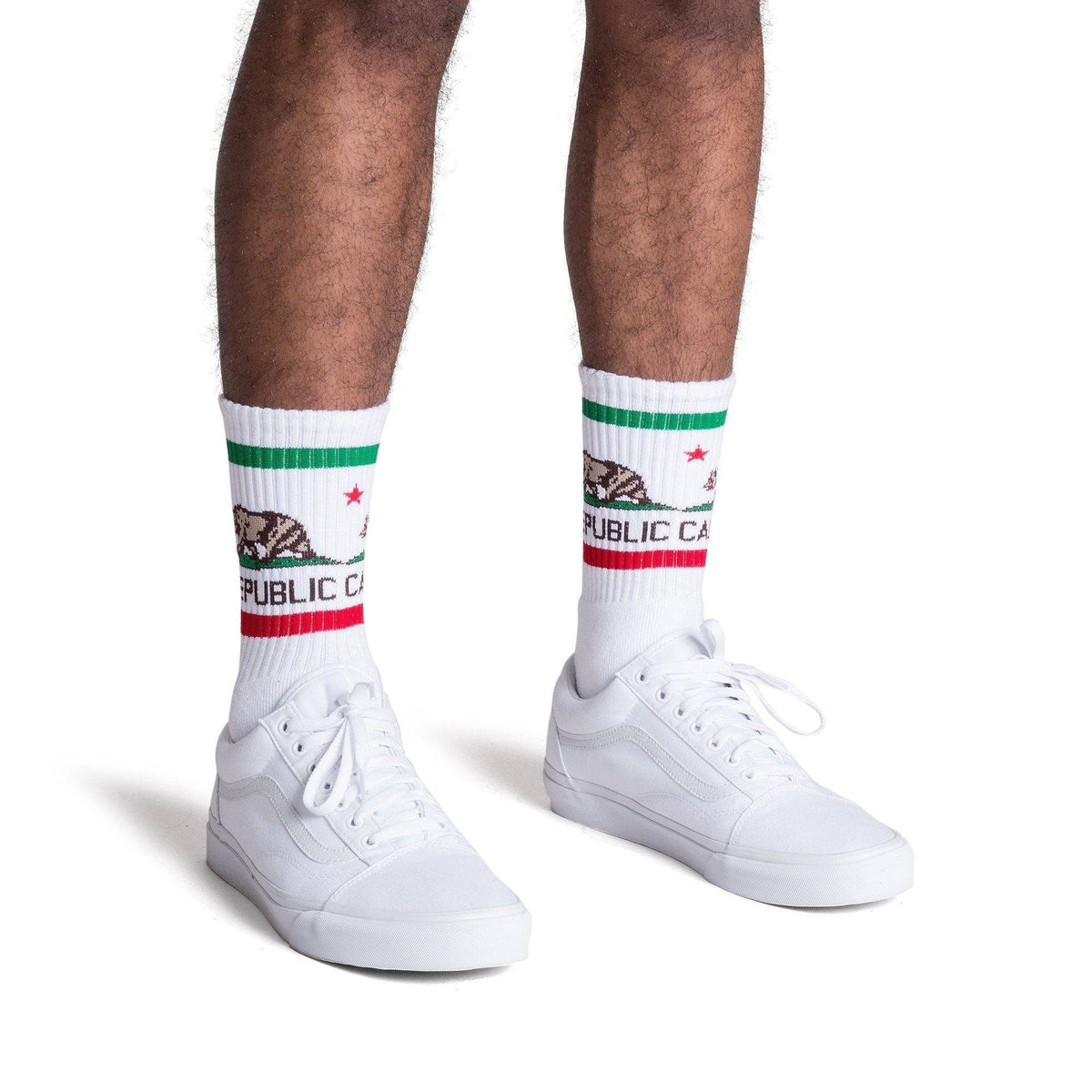 Socco Cali Bear Socks - White