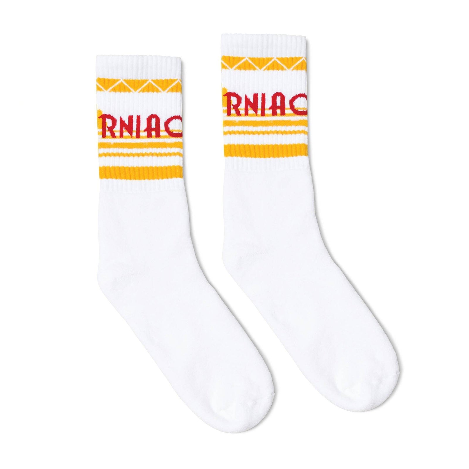 Socco Cali Sun Socks - White - Crew / S/m
