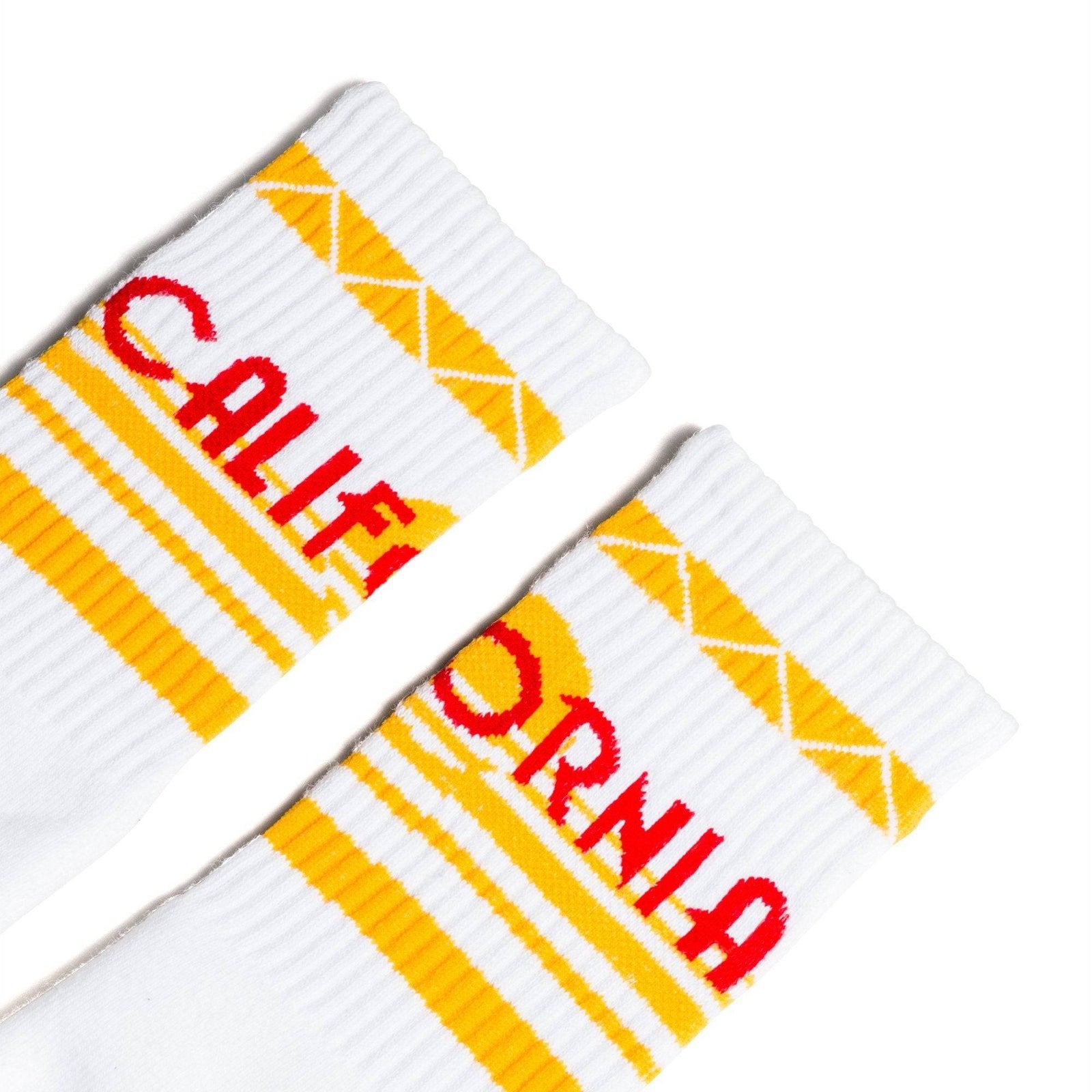 Socco Cali Sun Socks - White - Crew / S/m