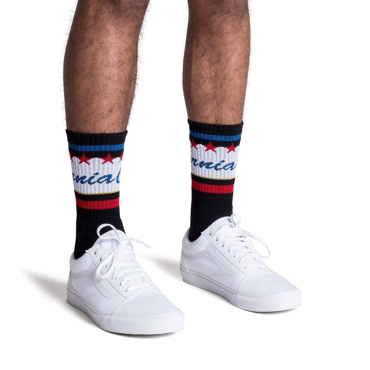 Socco Cali Words Socks - Black