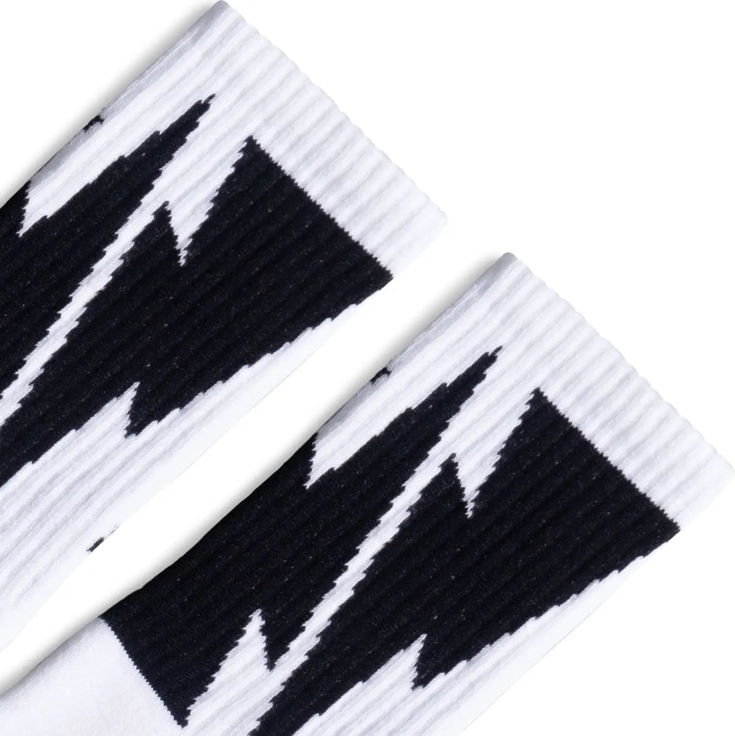 Socco Mike Vallely Bolt Socks - White - Crew / S/m