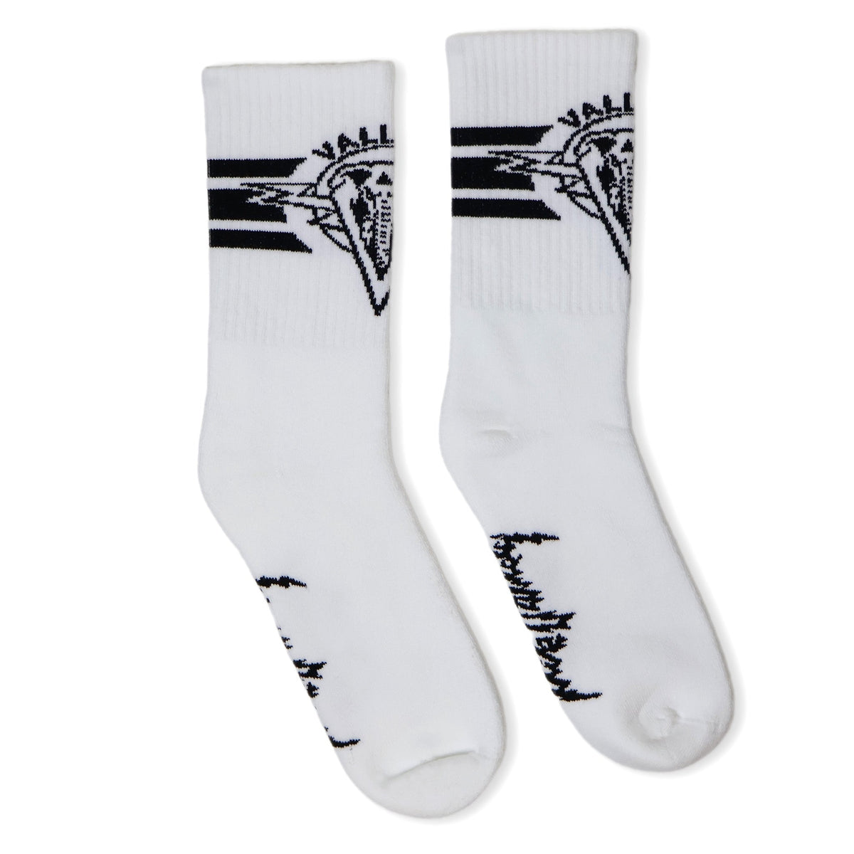 Socco Mike Vallely x Dirty Donny Collaboration Crew Socks - White - Osfm