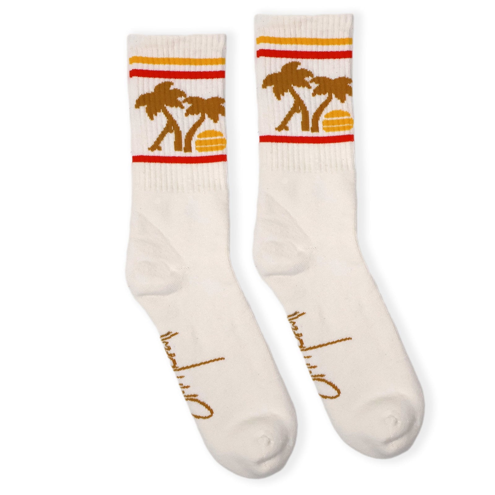 Socco Naturals Crew Socks - Sierra Prescott Skateboard Summer - Natural - S/m