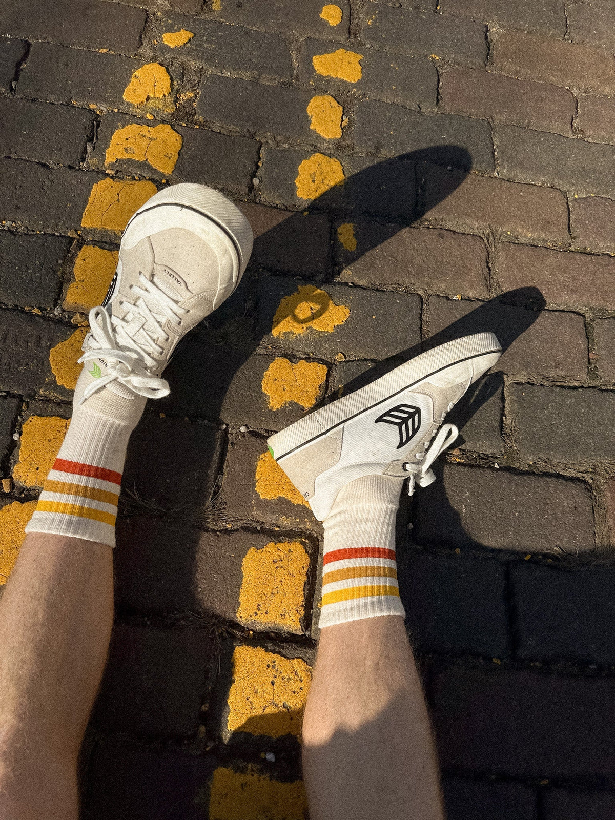 Socco Naturals Crew Socks - Sunset Stripes