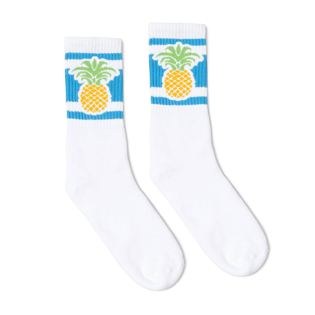 Socco Pineapple Socks - White - Crew / S/m