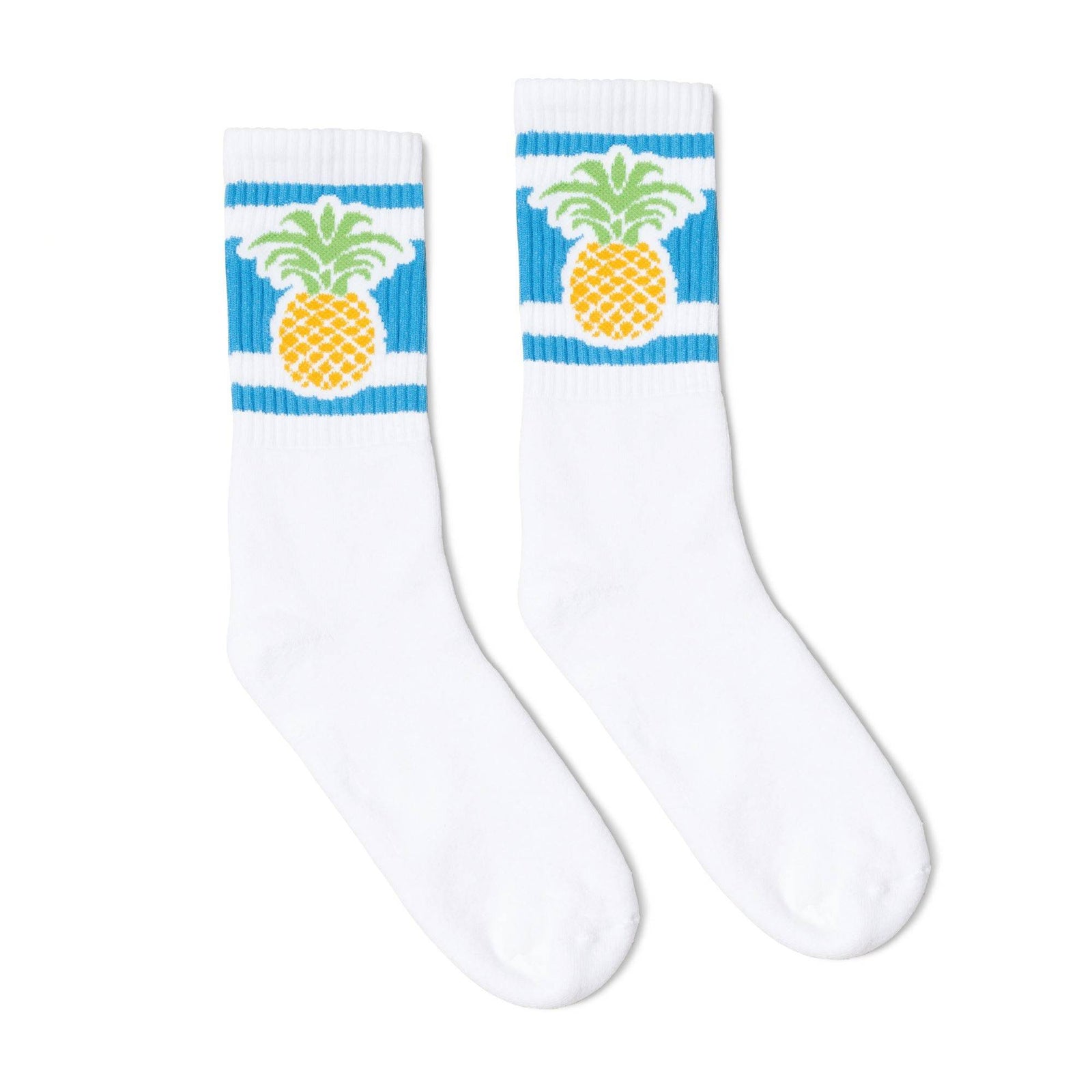 Socco Pineapple Socks - White - Crew / S/m