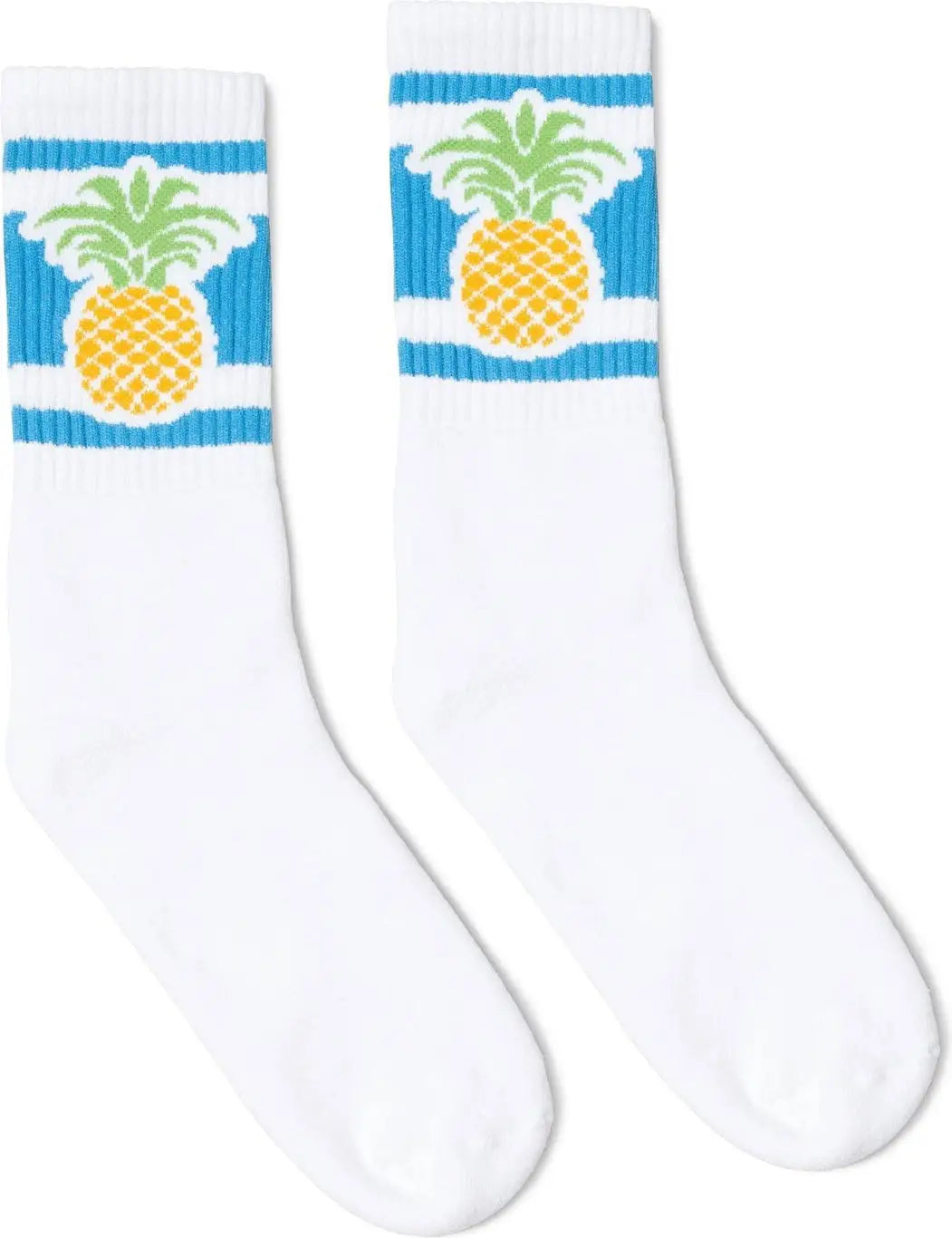Socco Pineapple Socks - White - Crew / S/m