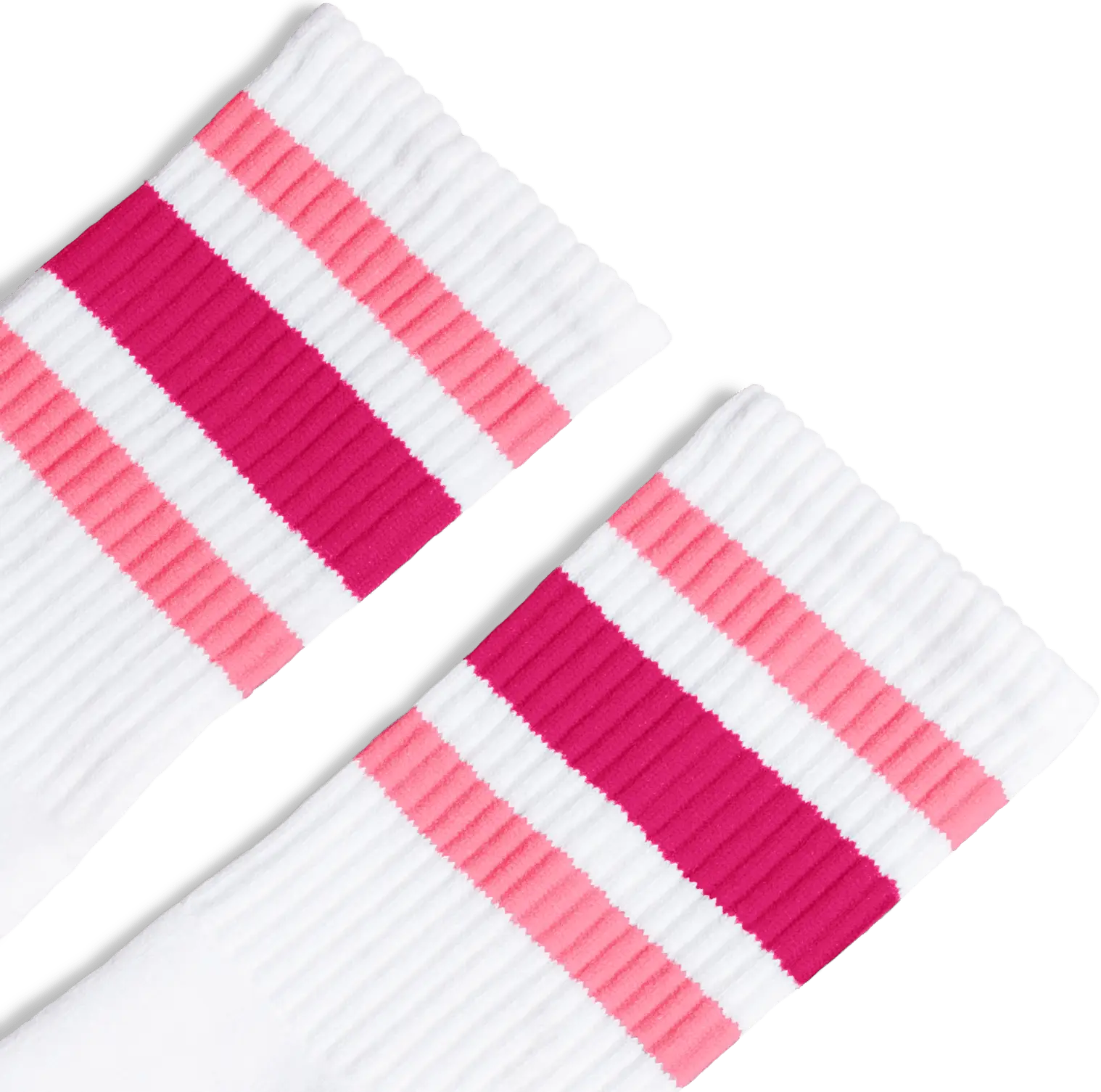Socco Pink Shades Crew Socks - White - S/m