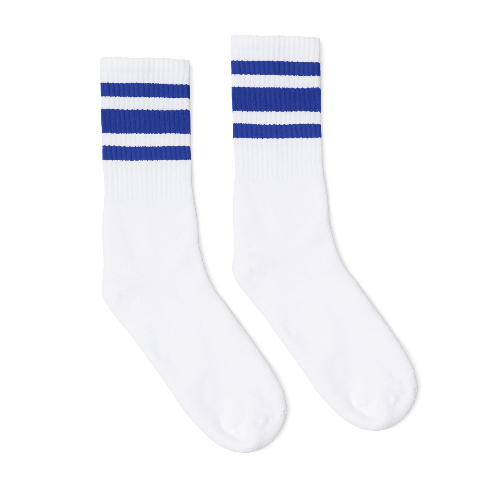 Socco Royal Striped Socks - White - Crew / S/m