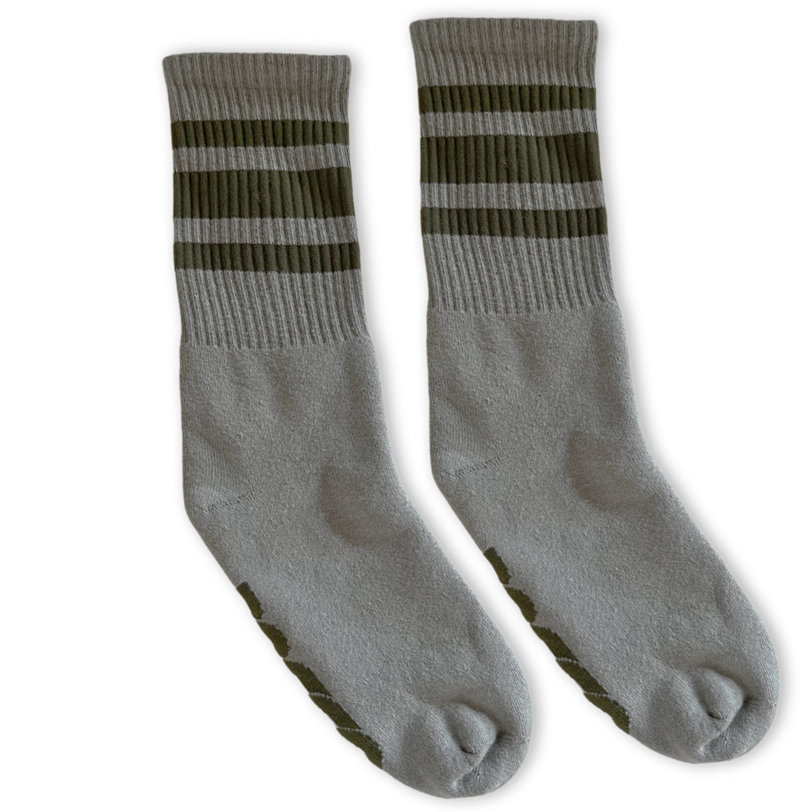 Socco Scout Green Striped Socks - Marine - Crew / S/m