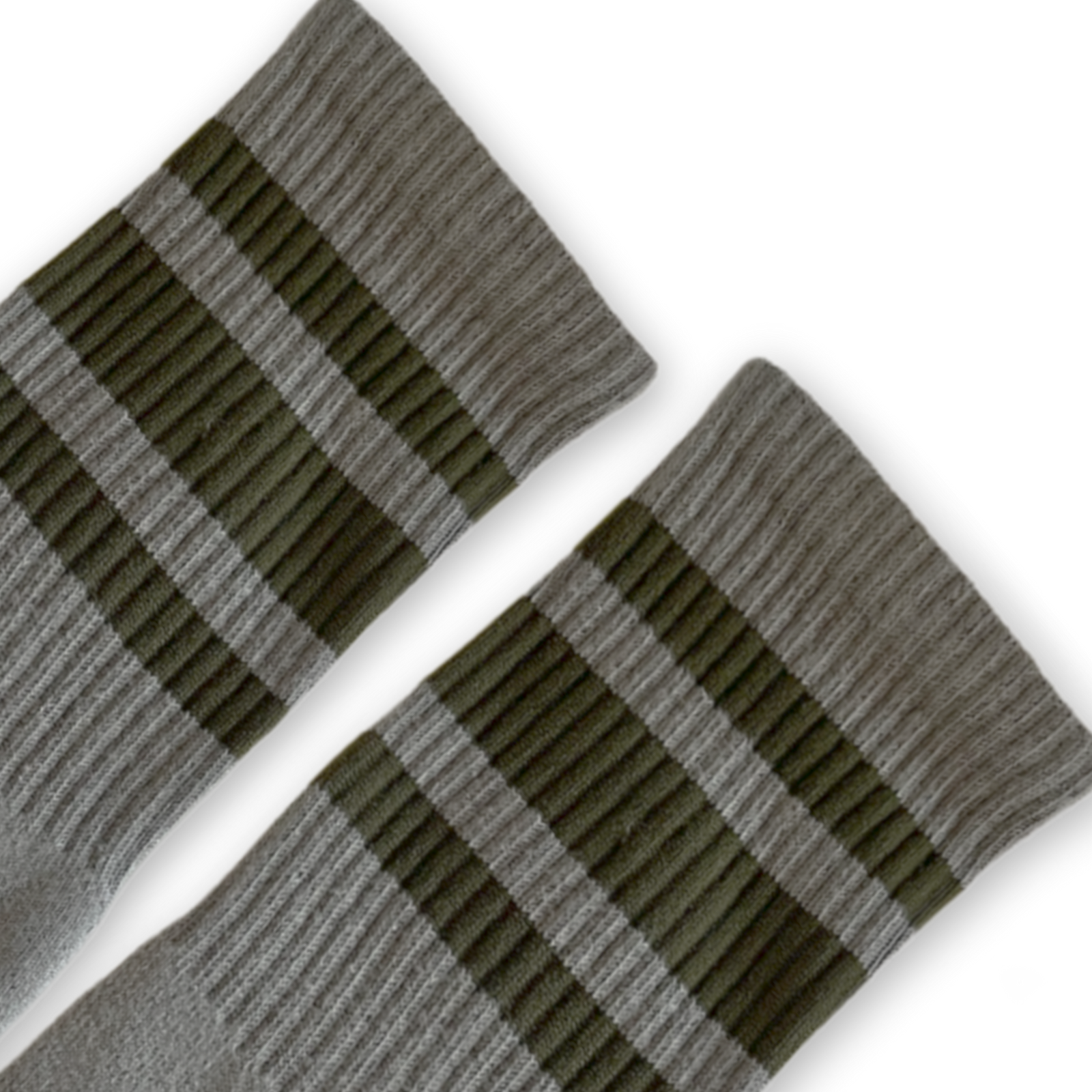 Socco Scout Green Striped Socks - Marine - Crew / S/m