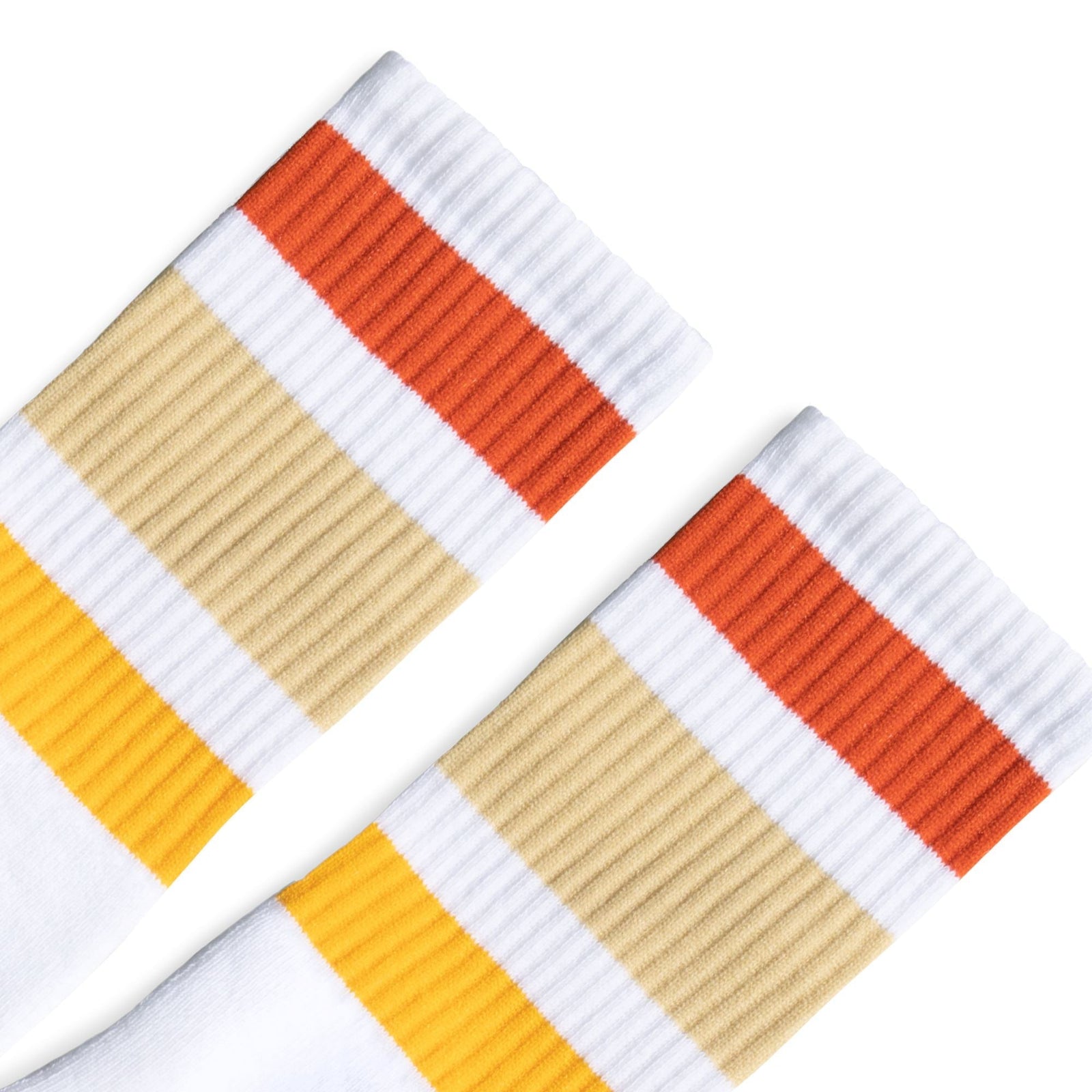 Socco Sunset Shades Crew Socks - White - S/m