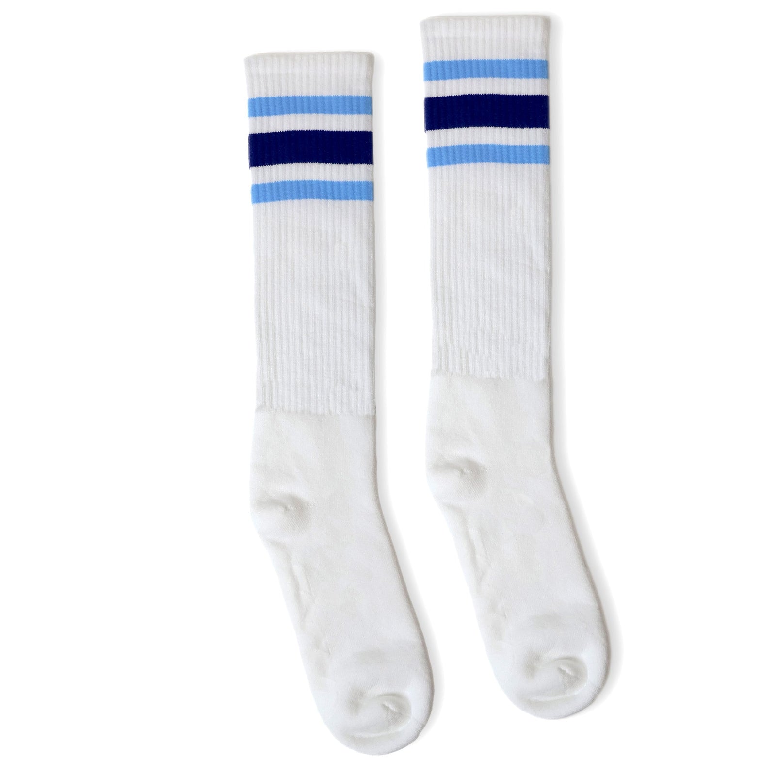 Socco True Knee High Socks - White - Blue Shades - Blue/lt. / Osfm