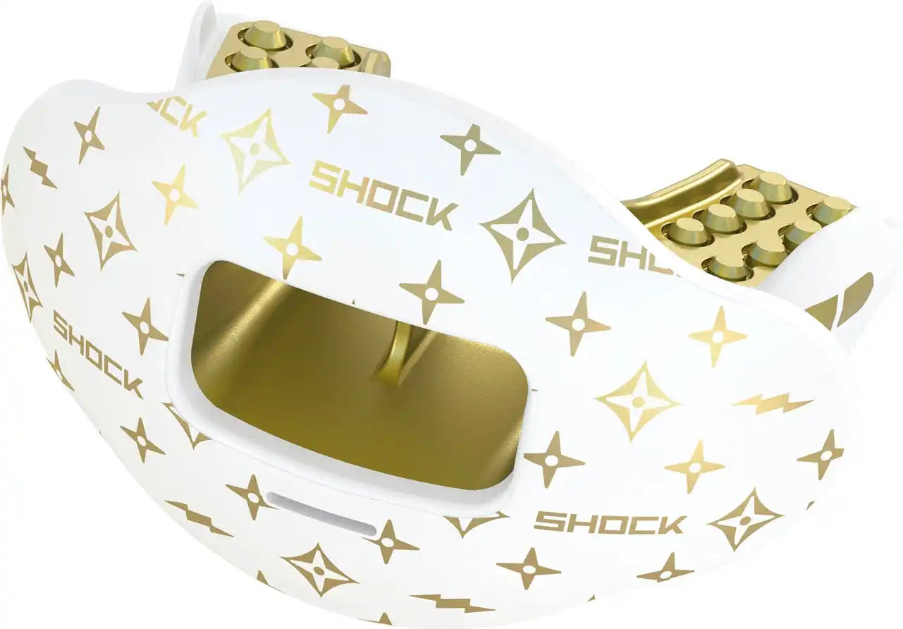 Sock Doctor Sd10360 Max Airflow Lip Guard - Print - White Gold Lux - Gold Lux / Osfa