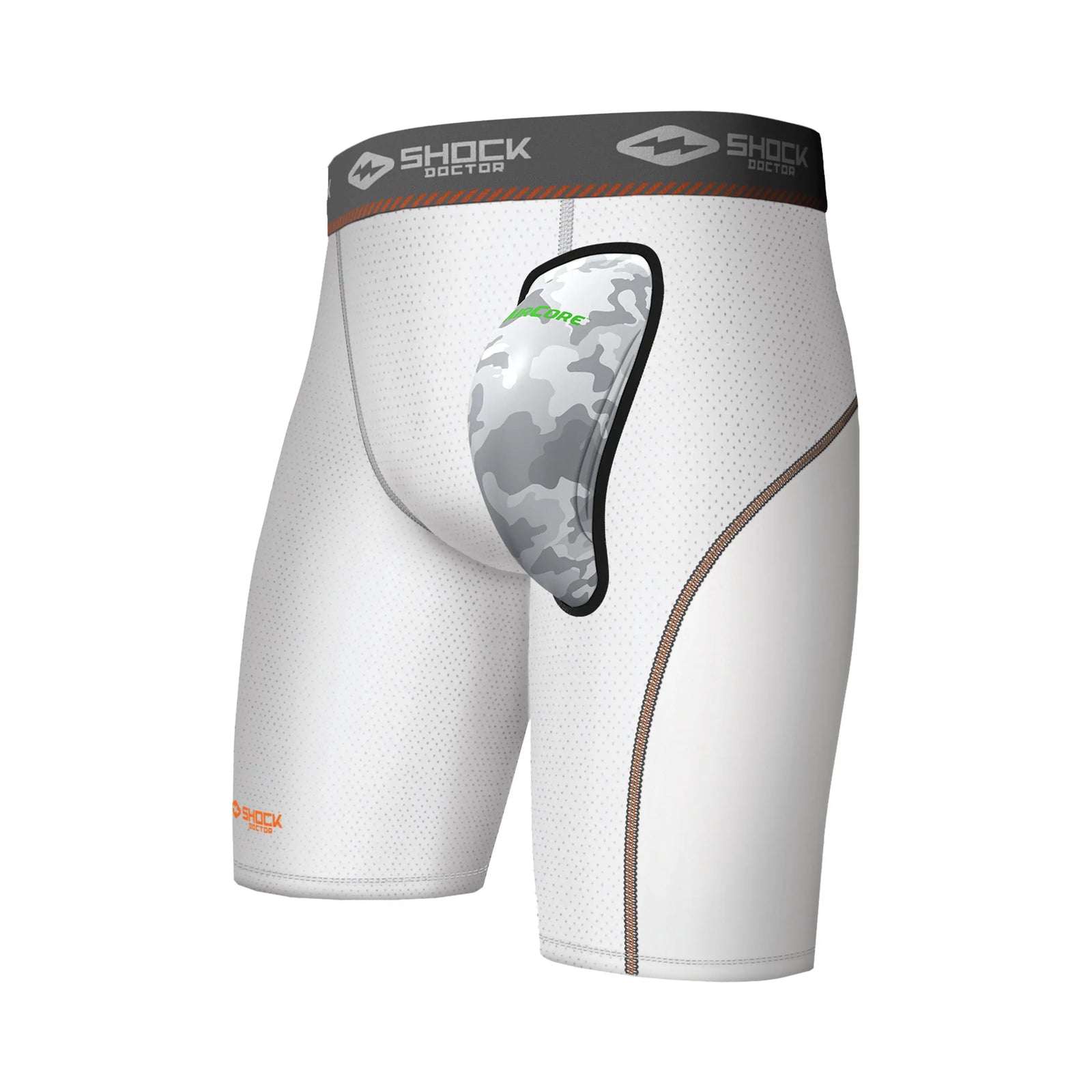 Sock Doctor Sd30630 Compression Short with Aircore Cup - White - s