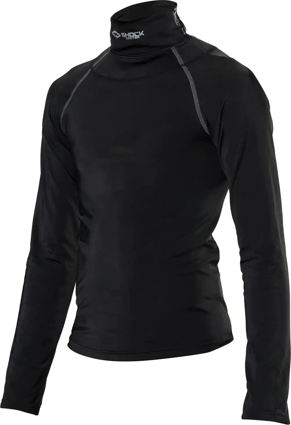 Sock Doctor Sd31470 Boy’s Ultra Comp Neckguard Hockey Shirt Ls - Black / s