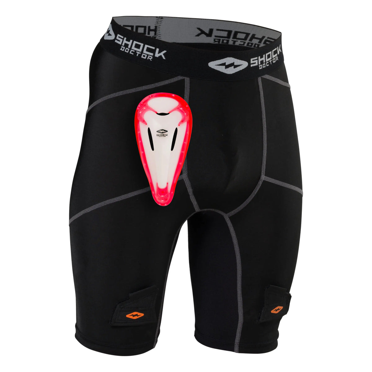 Sock Doctor Sd31730 Boy’s Compression Hockey Short W/ Bioflex Cup - Black / Xs