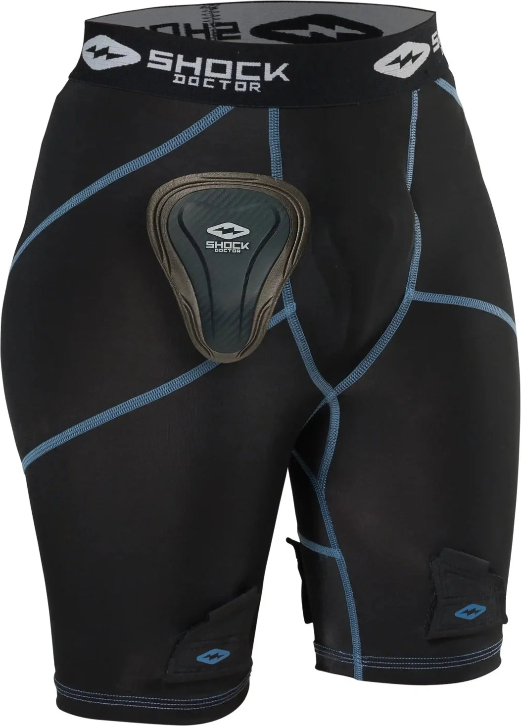 Sock Doctor Sd31810 Girl’s Compression Hockey Short W/ Pelvic Protector - Black / Xs