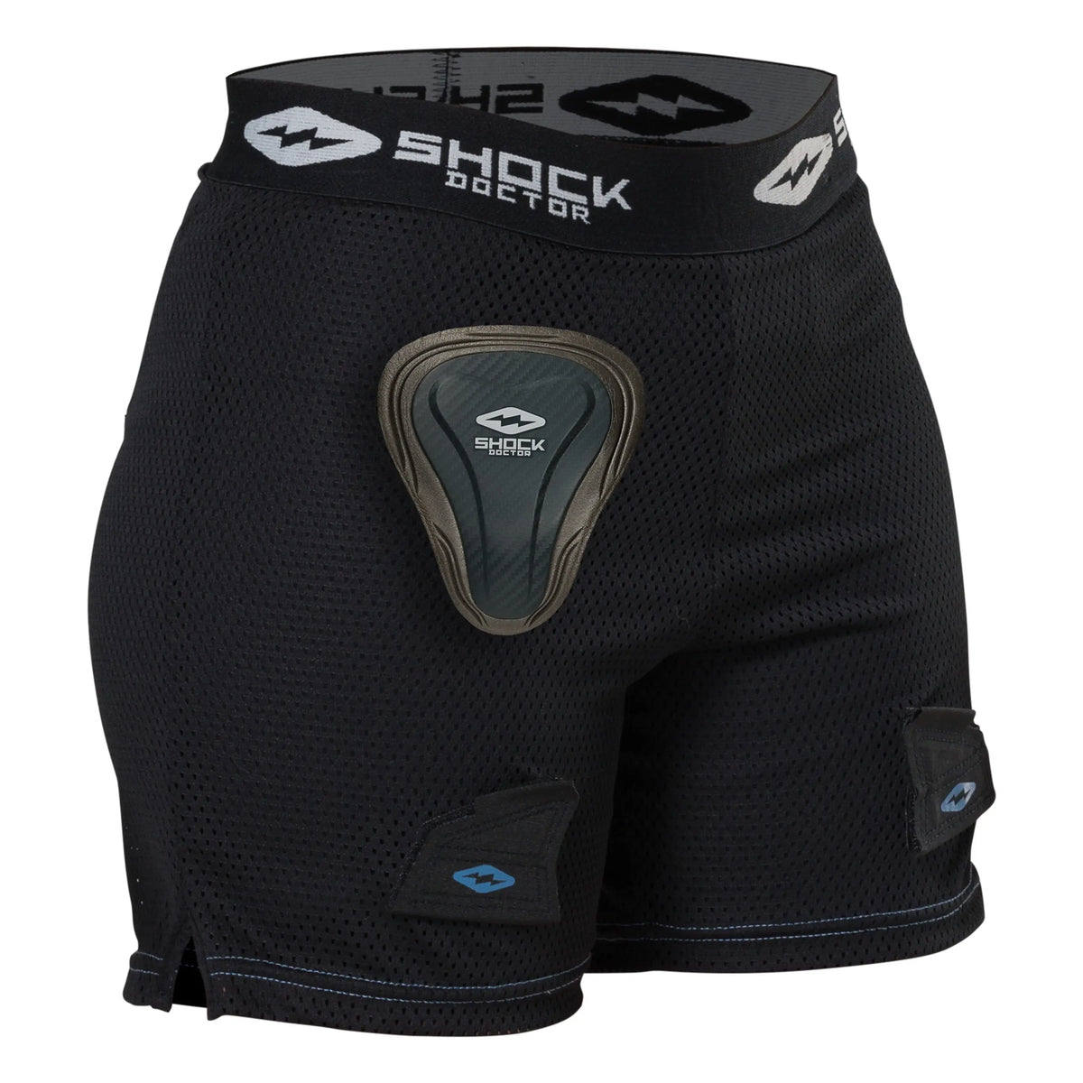 Sock Doctor Sd31850 Girl’s Loose Hockey Short W/ Pelvic Protector - Black / Xs