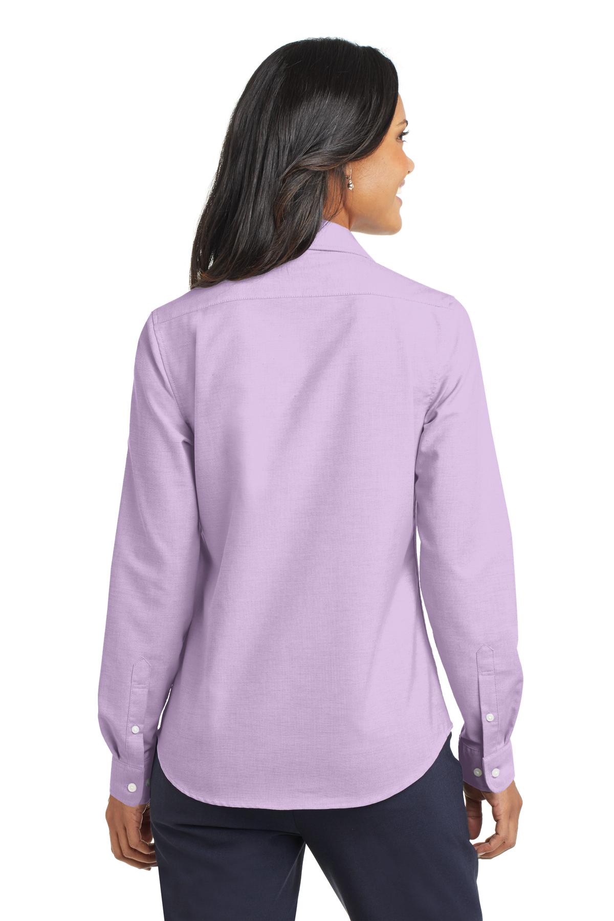 Soft Purple Port Authority Women's SuperPro Oxford Shirt. L658